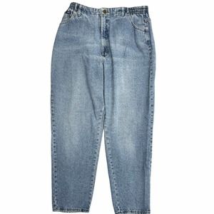 Vintage Lee Side Elastic Tapered Mom Jeans Size 18